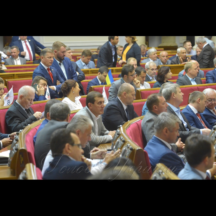 4 вересня 2018 урочисте відкриття дев'ятої сесії Верховної Ради України VIII скликання.