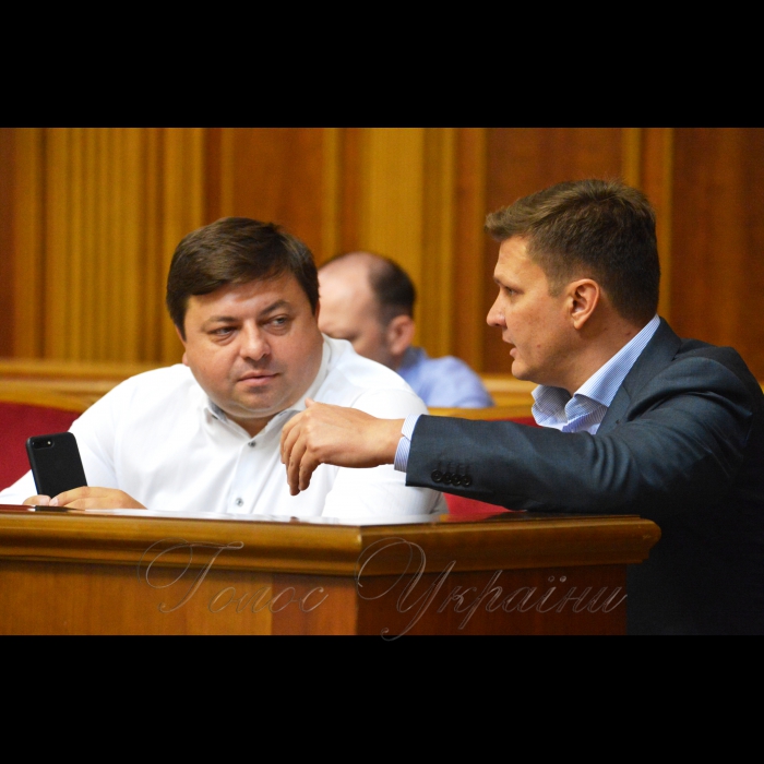 19 вересня 2018 засідання ВР України.
Іван Мірошниченко САМ Сергій Хлань БП