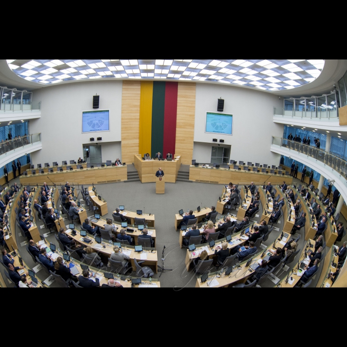 13 листопада 2018 візит Голови Верховної Ради України А.В.Парубія до Литовської Республіки для участі у роботі 9-ї сесії Міжпарламентської асамблеї Сейму Литовської Республіки, Сейму і Сенату Республіки Польща 
та Верховної Ради України.
Участь Голови Верховної Ради України Андрія Парубія у пленарному засіданні Сейму Литовської Республіки.