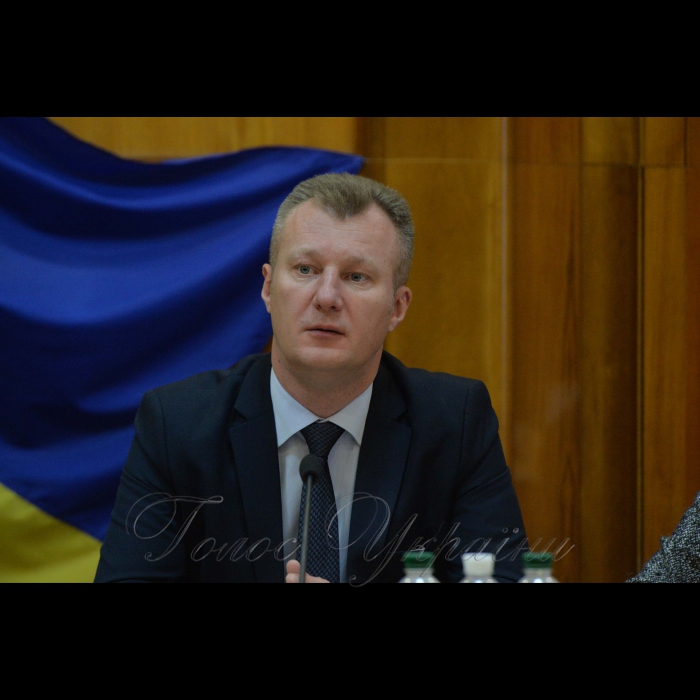 13 листопада 2018 пресконференція у ЦВК присвячена 21-річчю з дня створення Центральної виборчої комісії.
Член ЦВК Євгеній Радченко.