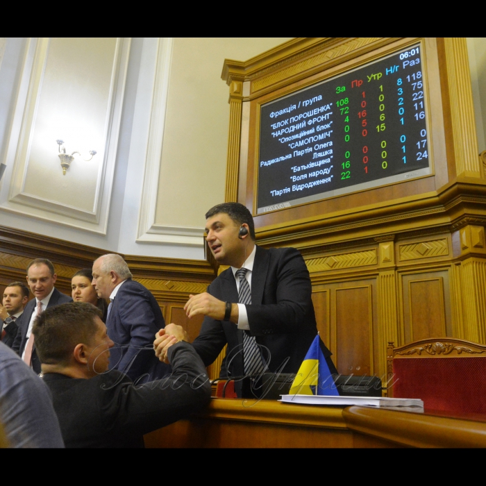 22 листопада 2018 Пленарне засідання Верховної Ради України. Вечірнє засідання.
Прийнято Постанову 