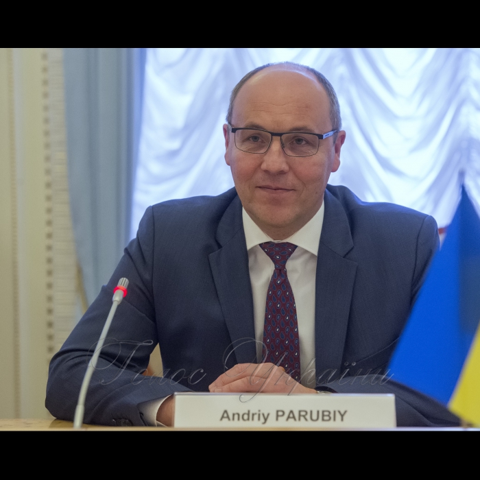 6 грудня 2018 зустріч Голови Верховної Ради України Андрія Парубія із заступником помічника Міністра оборони США з питань України, Росії та Євразії Лорою Купер