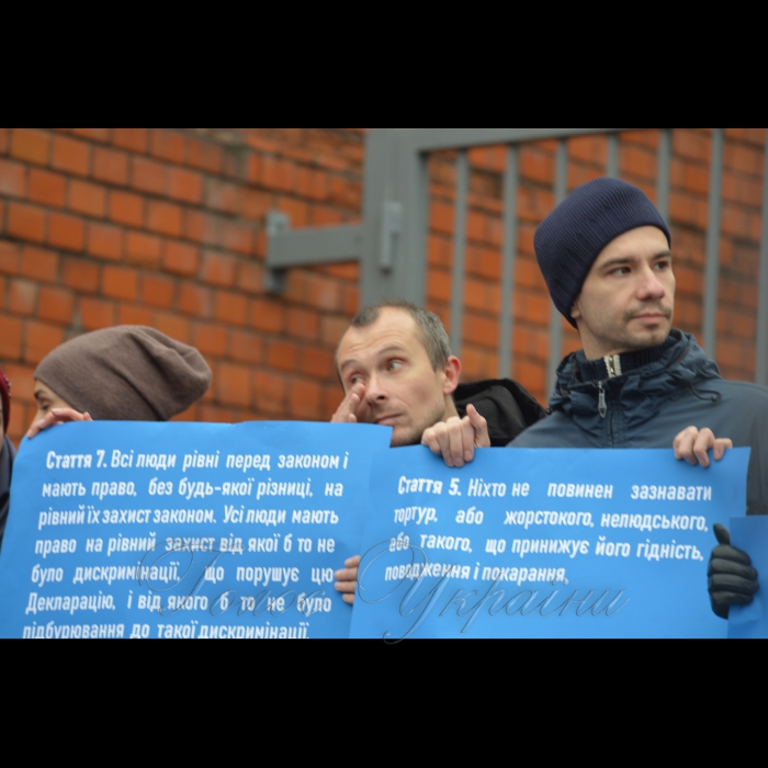 11 грудня 2018 акція під Посольством ЄС в Україні в рамках глобальної акції #SaveOlegSentsov з нагоди вручення Олегу Сенцову премії ім. Сахарова.
