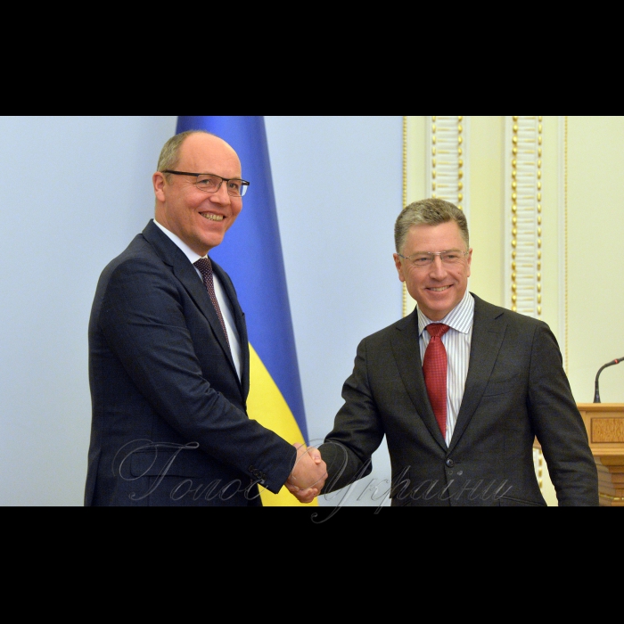 18 грудня 2018 Голова Верховної Ради України Андрій Парубій провів зустріч зі Спеціальним представником Державного департаменту США з питань України Куртом Волкером.