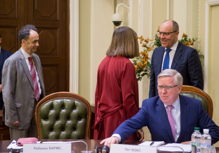 15 лютого 2019 Голова Верховної Ради України Андрій Парубій взяв участь у «круглому столі» на тему: «Ефективна реалізація Угоди про асоціацію між Україною та ЄС як основний елемент європейської інтеграції України». Президент Європейського Парламенту 2002-2004 років П.Кокс.