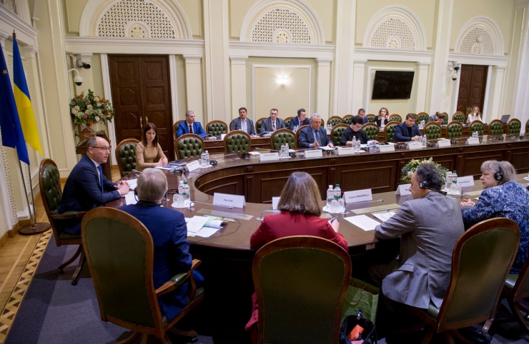 15 лютого 2019 Голова Верховної Ради України Андрій Парубій взяв участь у «круглому столі» на тему: «Ефективна реалізація Угоди про асоціацію між Україною та ЄС як основний елемент європейської інтеграції України».