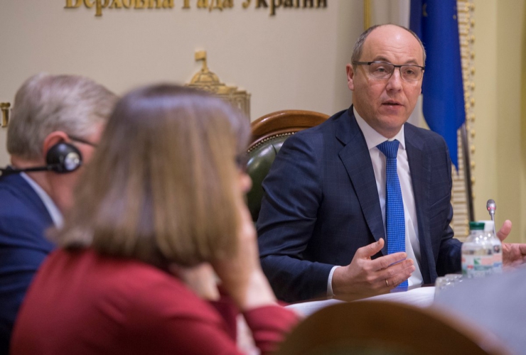 15 лютого 2019 Голова Верховної Ради України Андрій Парубій взяв участь у «круглому столі» на тему: «Ефективна реалізація Угоди про асоціацію між Україною та ЄС як основний елемент європейської інтеграції України».