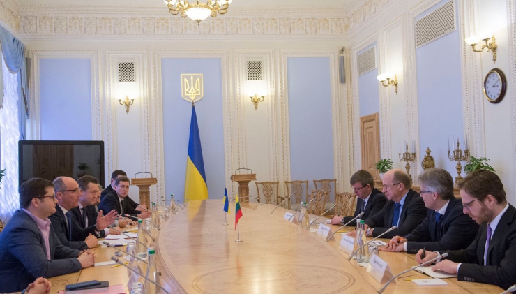 15 лютого 2019 зустріч Голови Верховної Ради України А.В.Парубія з кандидатом на посаду Генерального Секретаря Ради Європи, Прем’єр-міністром Литовської Республіки  1999-2000 та 2008-2012 років А.Кубілюсом.