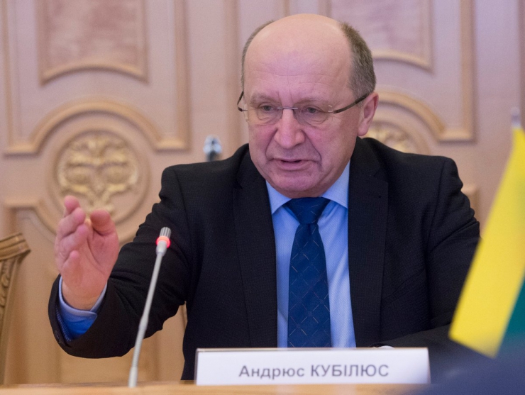 15 лютого 2019 зустріч Голови Верховної Ради України А.В.Парубія з кандидатом на посаду Генерального Секретаря Ради Європи, Прем’єр-міністром Литовської Республіки  1999-2000 та 2008-2012 років А.Кубілюсом.