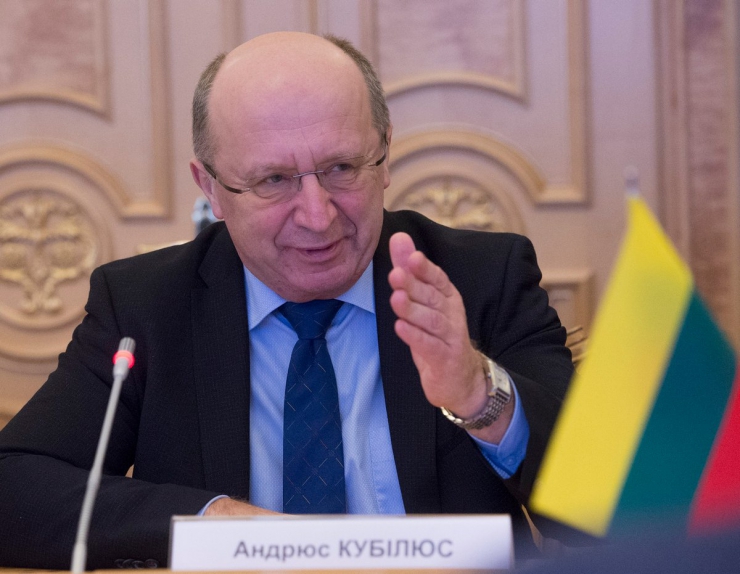 15 лютого 2019 зустріч Голови Верховної Ради України А.В.Парубія з кандидатом на посаду Генерального Секретаря Ради Європи, Прем’єр-міністром Литовської Республіки  1999-2000 та 2008-2012 років А.Кубілюсом.