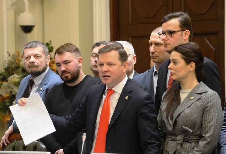 25 лютого 2019 засідання Погоджувальної ради у Верховній Раді України. Олег Ляшко (РП).