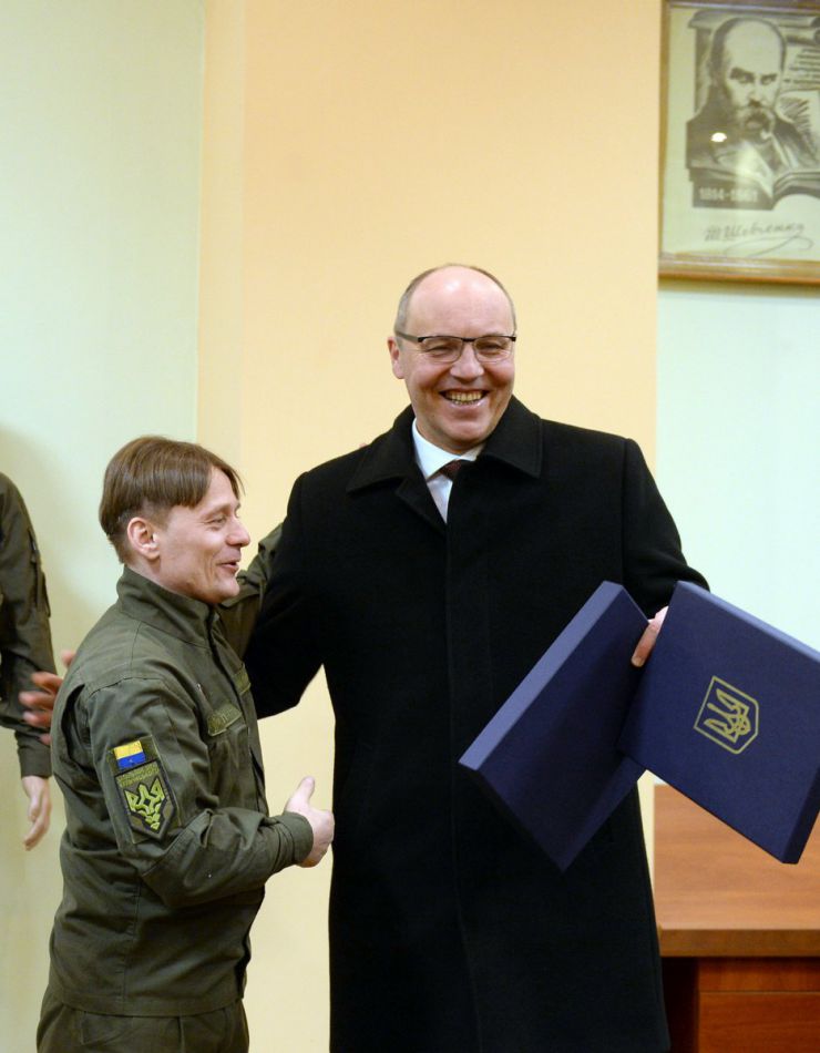 14 березня 2019 Голова Верховної Ради України Андрій Парубій, Президент України Петро Порошенко взяли участь в урочистих заходах з нагоди Дня українського добровольця, які відбулись на території військової частини №3066 Північного Київського територіального управління Національної гвардії України. Лейтенант Володимир Пастушок позивний 
