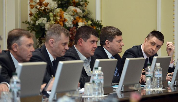 18 березня 2019 засідання погоджувальної ради у Верховній Раді України.
Сергій Соболєв (Б), Руслан Сидорович (САМ), Максим Бурбак (НФ), Артур Герасимов (БП), віце-прем’єр міністр України В’ячеслав Кириленко.