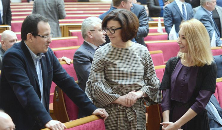 20 березня 2019 засідання ВР України.
Олег Березюк, Оксана Сироїд, Анна Романова САМ.