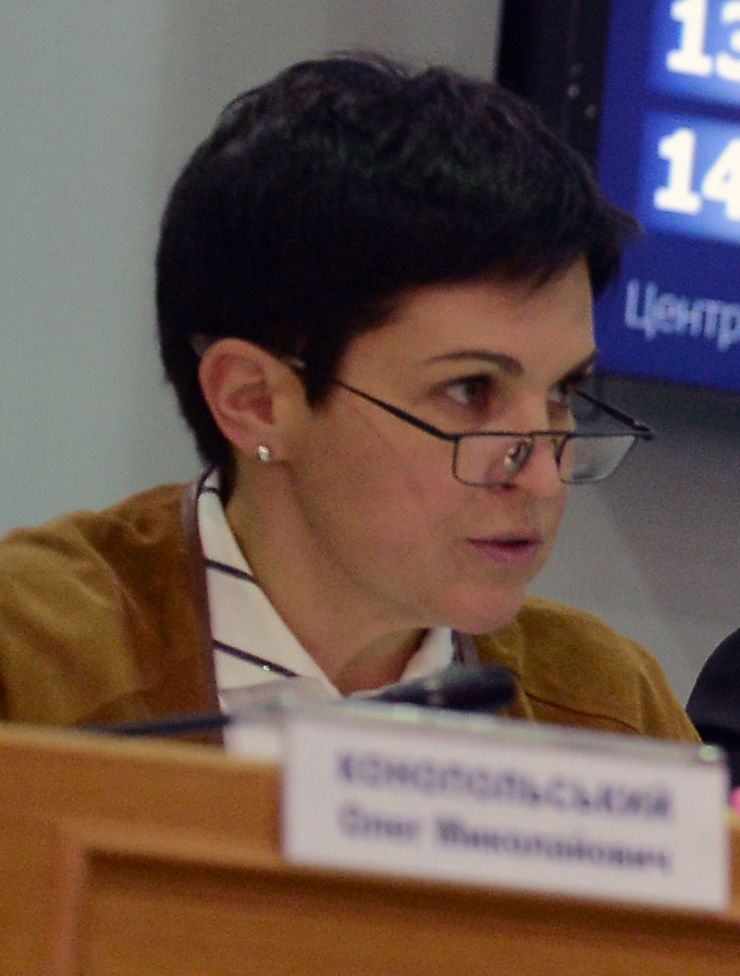 Прес-конференція за участю Голови Центральної виборчої Комісії Тетяни Сліпачук, заступників Голови, секретаря Комісії та членів Комісії щодо попередніх підсумків голосування з виборів Президента України. Голова Центральної виборчої Комісії  Тетяна Сліпачук