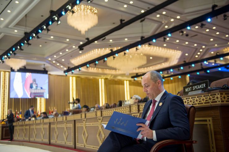 7 квітня 2019 візит Голови Верховної Ради України Андрія Парубія до Держави Катар для участі у 140-й Асамблеї Міжпарламентського Союзу. (м. Доха, 4-8 квітня 2019 року).
Участь Голови Верховної Ради України А.Парубія у загальних дебатах 140-ї Асамблеї Міжпарламентського Союзу.