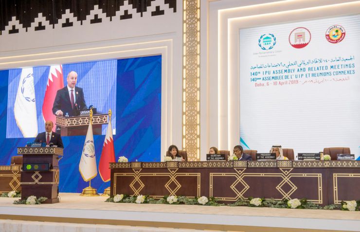 7 квітня 2019 візит Голови Верховної Ради України Андрія Парубія до Держави Катар для участі у 140-й Асамблеї Міжпарламентського Союзу. (м. Доха, 4-8 квітня 2019 року).
Участь Голови Верховної Ради України А.Парубія у загальних дебатах 140-ї Асамблеї Міжпарламентського Союзу.