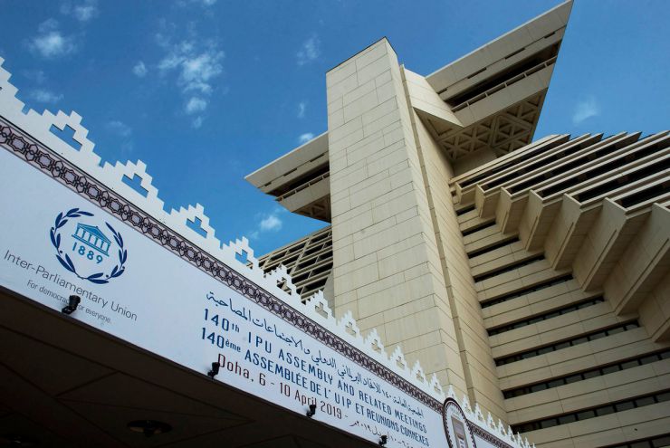 6 квітня 2019 візит Голови Верховної Ради України Андрія Парубія до Держави Катар для участі у 140-й Асамблеї Міжпарламентського Союзу.
Форум жінок-парламентарів Міжпарламентського союзу.