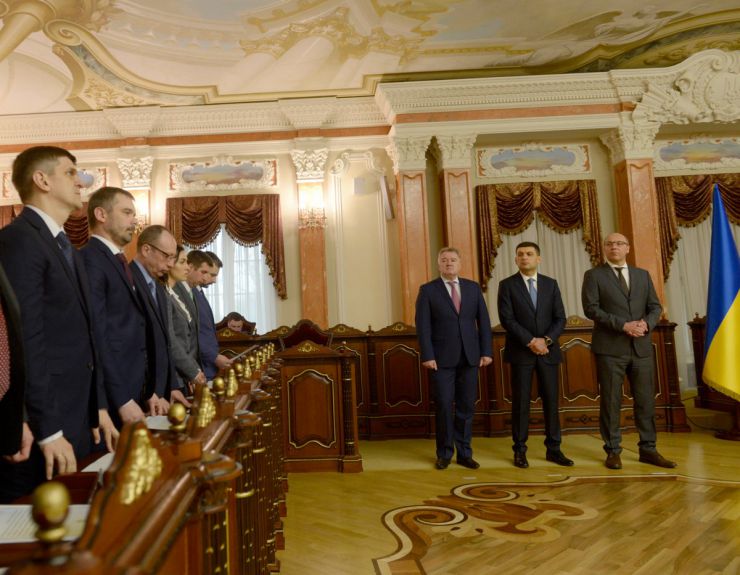 11 квітня 2019 урочисте прийняття присяги суддями Вищого Антикорупційного суду за участю голови ВР України Андрія Парубія, президента України Петра Порошенка, прем’єр-міністра України Володимира Гройсмана, голови Вищої ради правосуддя Ігора Бенедисюка та керівництва Вищого суду України.