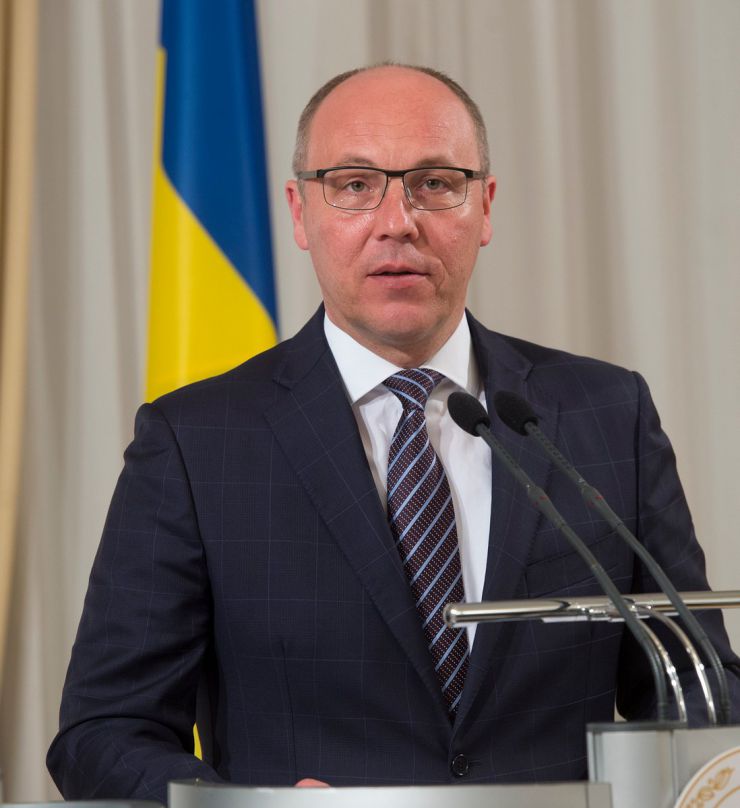13 травня 2019 брифінг Голови Верховної Ради України Андрія Парубія з Головою Національної Асамблеї Парламенту Республіки Кенія Джастіном Мутурі, відвідання сесійної зали ВР.