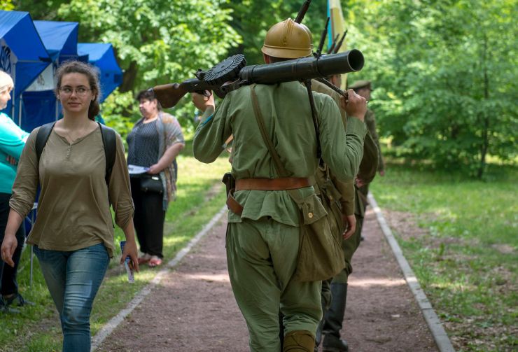 25 травня 2019 місто Боярка (Київська обл.). У рамках IV Всеукраїнського історично-музичного фестиваля «Під Покровом Тризуба» у Боярці що на Київщині, відбувся перший open-air 2019 року. Безумовно родзинкою цьогорічного дійства стала військово-історична реконструкція бою травня 1920 року. 
