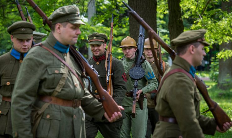 25 травня 2019 місто Боярка (Київська обл.). У рамках IV Всеукраїнського історично-музичного фестиваля «Під Покровом Тризуба» у Боярці що на Київщині, відбувся перший open-air 2019 року. Безумовно родзинкою цьогорічного дійства стала військово-історична реконструкція бою травня 1920 року. 