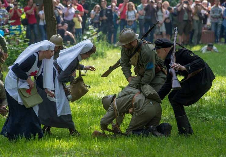 25 травня 2019 місто Боярка (Київська обл.). У рамках IV Всеукраїнського історично-музичного фестиваля «Під Покровом Тризуба» у Боярці що на Київщині, відбувся перший open-air 2019 року. Безумовно родзинкою цьогорічного дійства стала військово-історична реконструкція бою травня 1920 року. 
