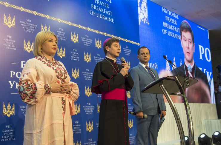 Голова Верховної Ради України Андрій Парубій взяв участь у Молитовному сніданку,
який проходив у  Міжнародному конгрес-центрі 