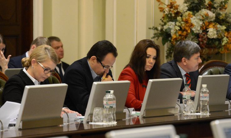 8 липня 2019 засідання Погоджувальної Ради Верховної Ради України. Юлія Тимошенко (Б), Олег Березюк (сам), Вікторія Сюмар (НФ), Артур Герасимов (БП).