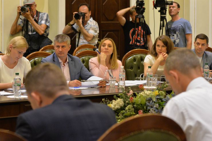 Засідання депутатської робочої групи під керівництвом Дмитра Разумкова з підготовки сесії Верховної Ради