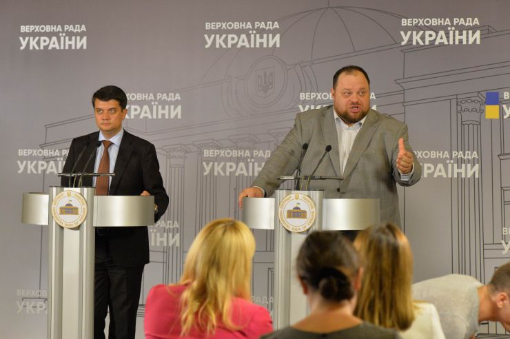 Засідання депутатської робочої групи під керівництвом Дмитра Разумкова з підготовки сесії Верховної Ради. Руслан Стефанчук