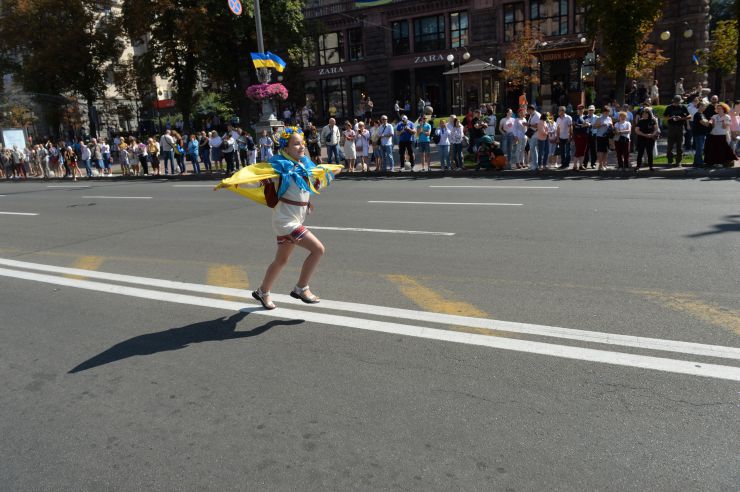 У День Незалежності в Києві пройшла хода учасників російсько-української війни.