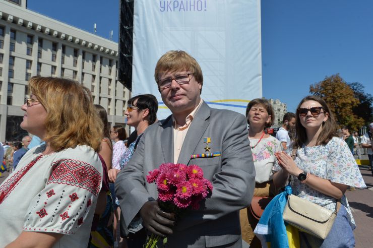 У День Незалежності в Києві пройшла хода учасників російсько-української війни.