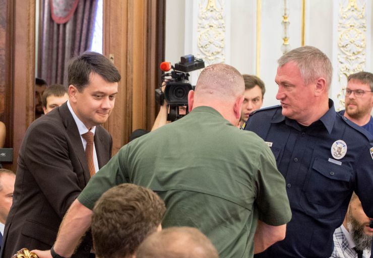 Зустріч Голови Верховної Ради України Дмитра Разумкова, Президента України Володимира Зеленського, керівництва кабінету Міністрів України та правоохоронних органів.