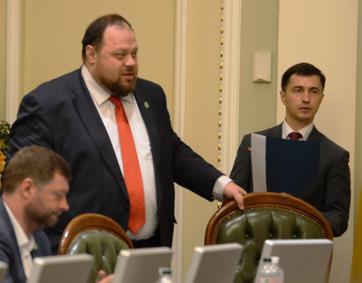 Засідання Погоджувальної ради депутатських фракцій (депутатських груп).  Руслан Стефанчук, Петро Боднар 