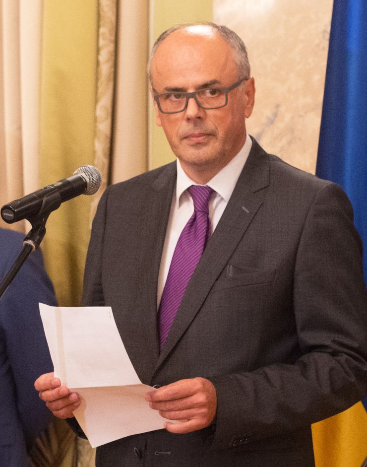 Зустріч Голови Верховної Ради України Дмитра Разумкова з Главами дипломатичних місій, акредитованих в Україні. Надзвичайний і Повноважний посол Чорногорії в Україні Любомир Мішуровіч