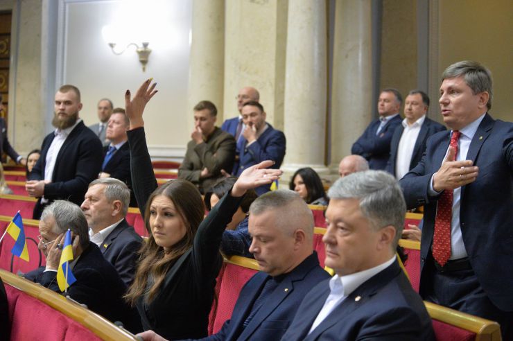 Пленарне засідання Верховної Ради України. Софія Федина, Петро Порошенко