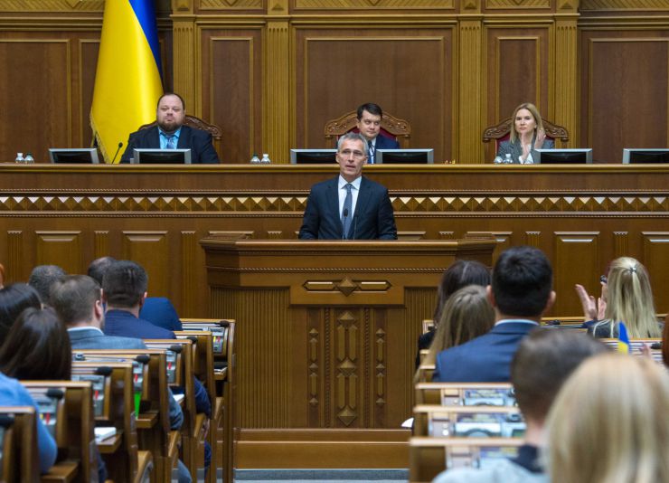 Пленарне засідання Верховної Ради України.
Виступ Генерального Секретаря НАТО Йенса Столтенберга у сесійній залі Верховної Ради України. Стефанчук , Разумков, Кондратюк
