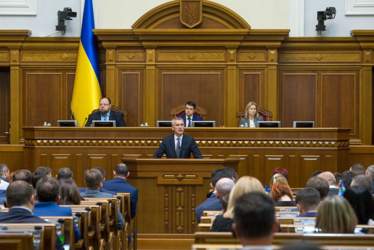 Пленарне засідання Верховної Ради України.
Виступ Генерального Секретаря НАТО Йенса Столтенберга у сесійній залі Верховної Ради України. Стефанчук , Разумков, Кондратюк
