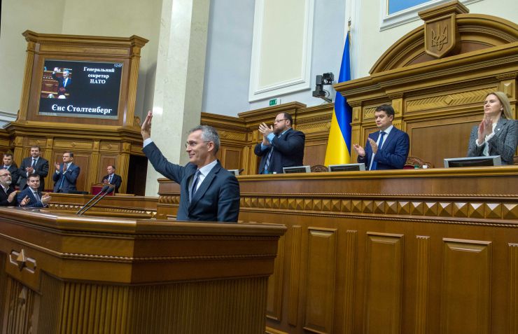 Пленарне засідання Верховної Ради України.
Виступ Генерального Секретаря НАТО Йенса Столтенберга у сесійній залі Верховної Ради України. Стефанчук , Разумков, Кондратюк
