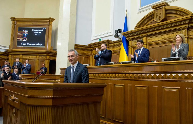 Пленарне засідання Верховної Ради України.
Виступ Генерального Секретаря НАТО Йенса Столтенберга у сесійній залі Верховної Ради України. Стефанчук , Разумков, Кондратюк
