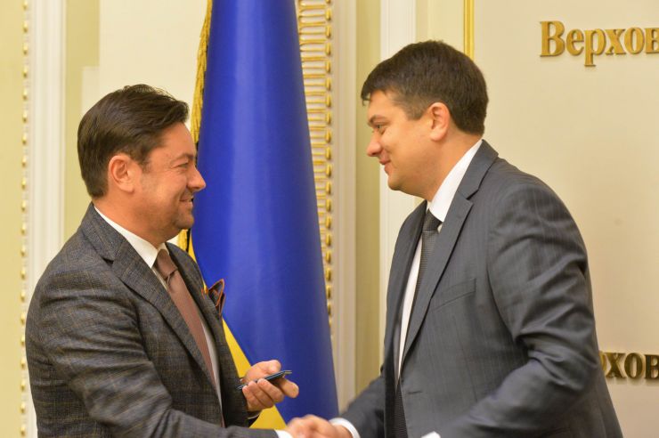 Голова Верховної Ради України Дмитро Разумков представив керівника апарату Верховної Ради України В’ячеслава Штучного