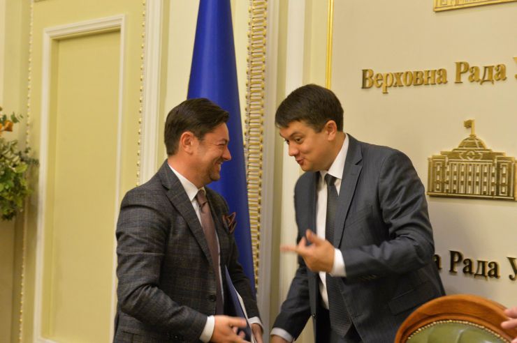 Голова Верховної Ради України Дмитро Разумков представив керівника апарату Верховної Ради України В’ячеслава Штучного