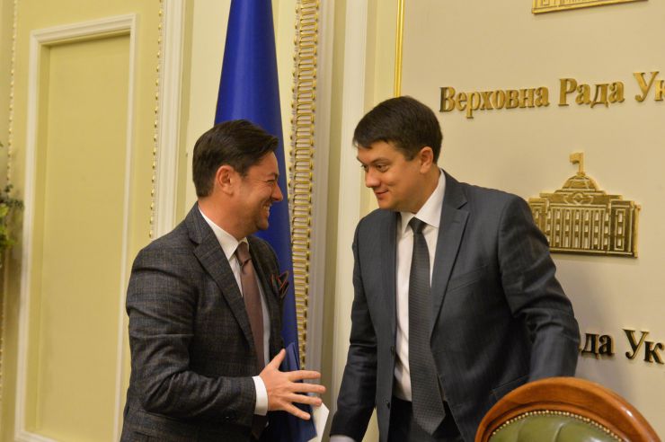 Голова Верховної Ради України Дмитро Разумков представив керівника апарату Верховної Ради України В’ячеслава Штучного