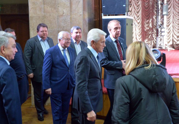 Відзначення 185-річчя Київського Національного університету ім Шевченка. Борис Тарасюк, Володимир Литвин, Огризко