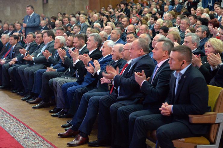 Відзначення 185-річчя Київського Національного університету ім Шевченка. Ющенко, Кравчук, Губерський