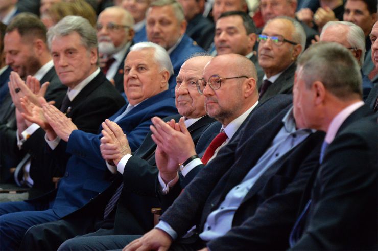Відзначення 185-річчя Київського Національного університету ім Шевченка. Ющенко, Кравчук, Губерський