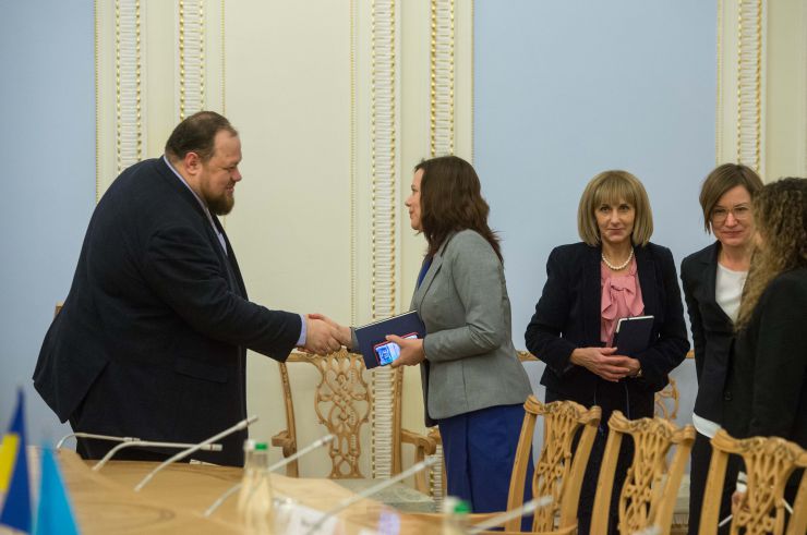 Зустріч Першого заступника Голови ВР України Руслана Стефанчука з помічником Генсекретаря ООН, заступником Адміністратора Програми розвитку ООН ( ПРООН) Мір’яною Сполярич Еггер