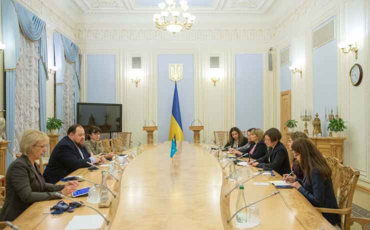 Зустріч Першого заступника Голови ВР України Руслана Стефанчука з помічником Генсекретаря ООН, заступником Адміністратора Програми розвитку ООН ( ПРООН) Мір’яною Сполярич Еггер