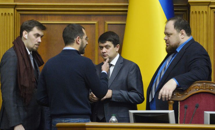 Пленарне засідання Верховної Ради України. Прийнято Державний бюджет України на 2020 рік. Прем’єр-міністр Олексій Гончарук, Олександр Трухін СН, голова ВР Дмитро Разумков, перший заступник Голови ВР Руслан Стефанчук 